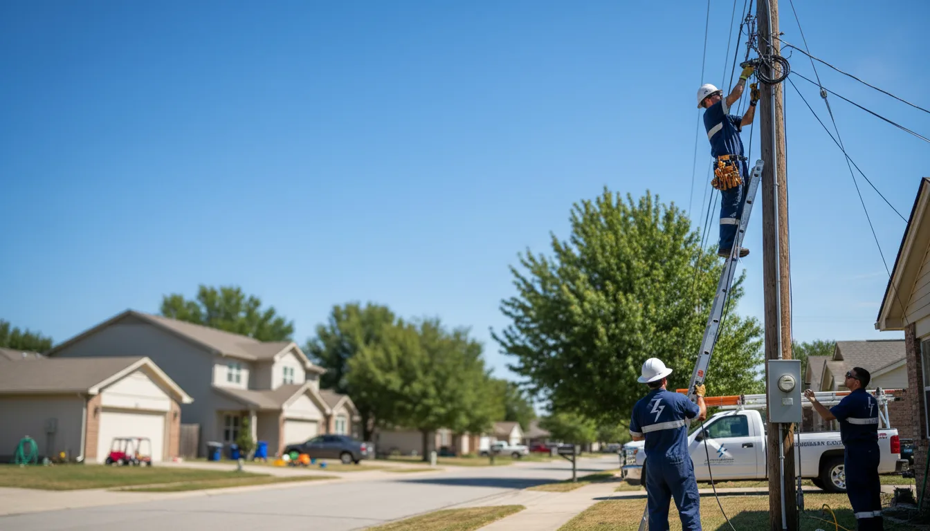 Residential electrician providing installation services in Hinton, IA